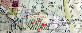 Two Counties Mill on the 1925 Rating Valuation Map [DV2-C32]